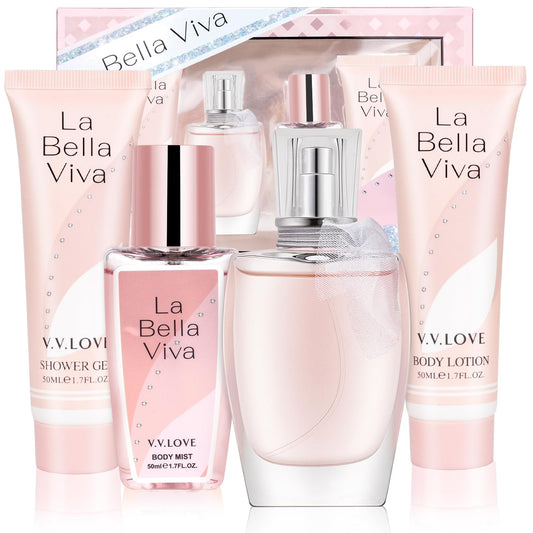 Geschenkset Frauen,Geschenke Pflegeset Damen,Weihnachtsgeschenke Geburtstagsgeschenke, Geschenkideen für Mütter, Freundinnen, Kolleginnen,Beauty Set mit Körperlotion, Parfüm, Duschgel