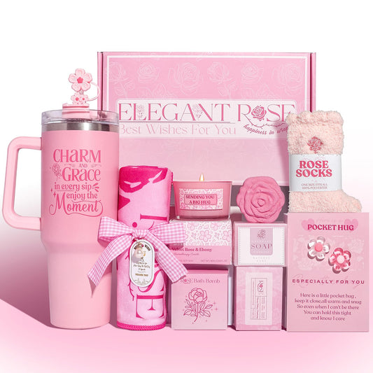 Geschenke für Frauen, Geburtstagsgeschenk, Geburtstagsgeschenk für Frauen, 8tlg Rosenduft Geschenkset, Geburtstag Geschenkset Frau für Schwester, Ehefrau, Mama,Beste Freundin